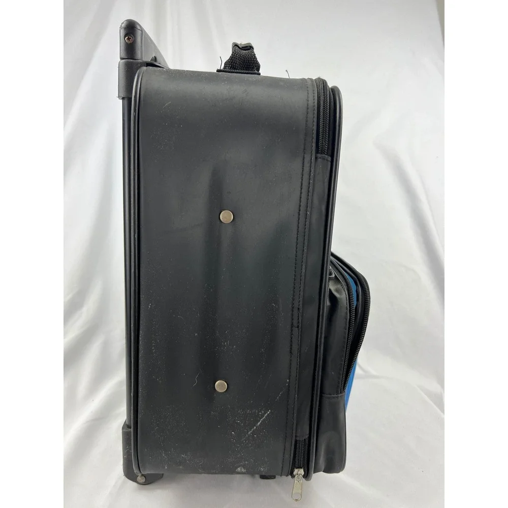 Marvel Spider-Man Kids Rolling Suitcase 2001 Pyramid Black Blue Vintage Fair